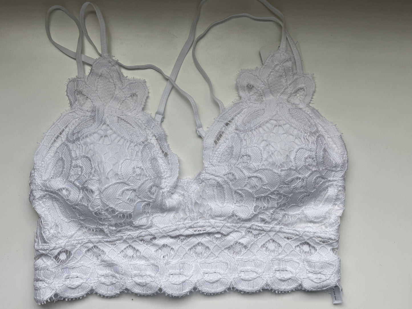 No Secrets Crochet Lace Bralette - WHITE