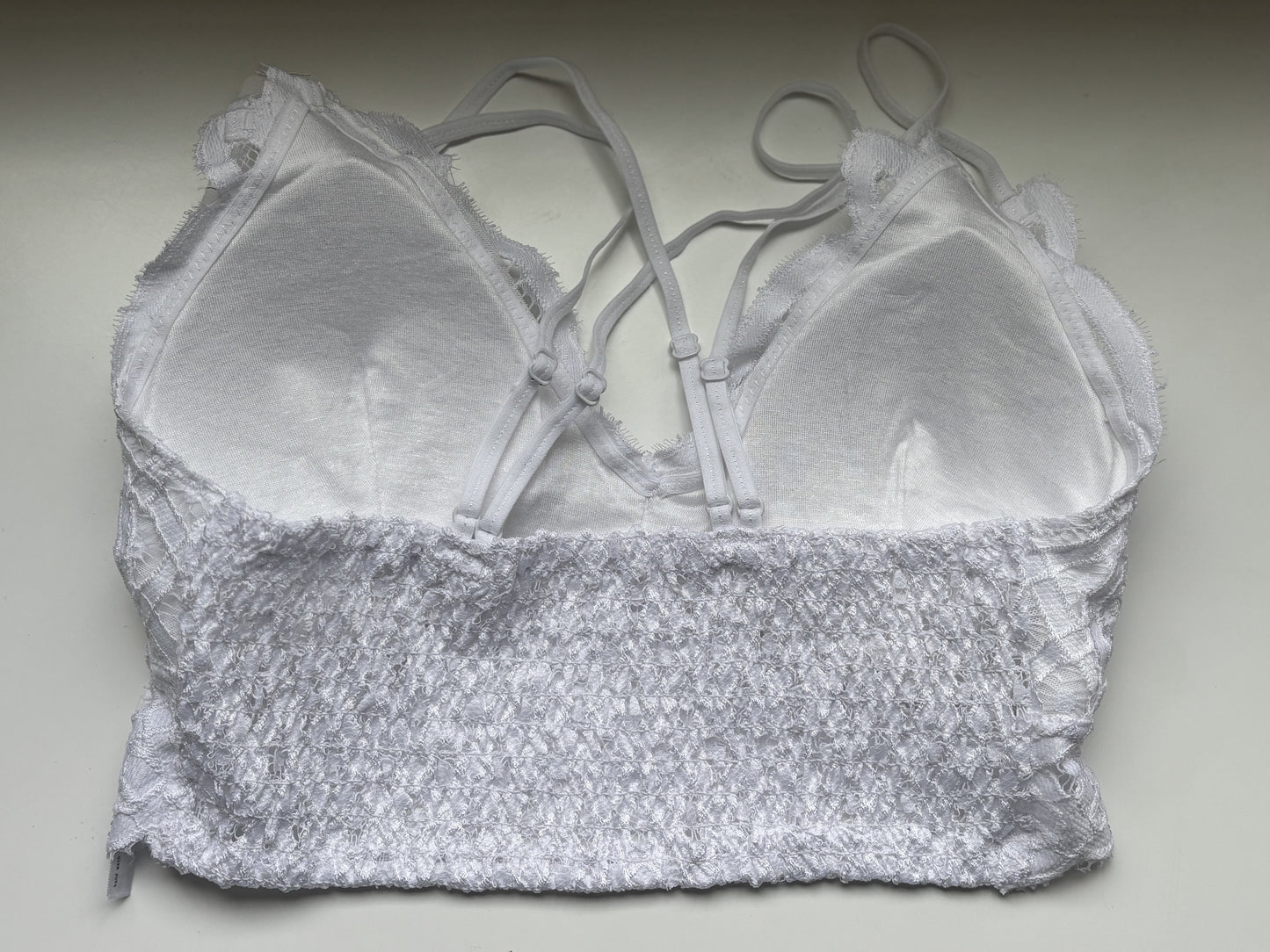 No Secrets Crochet Lace Bralette - WHITE