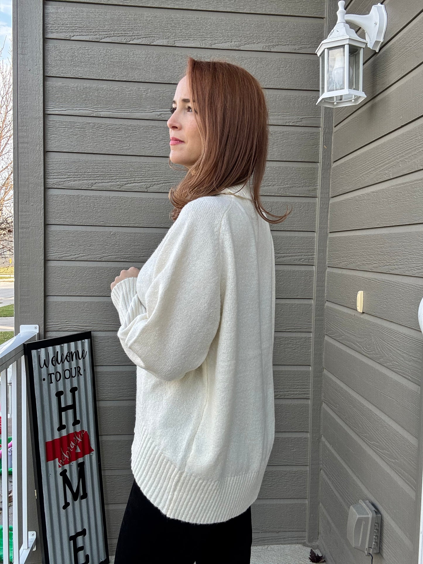 Sugar & Spice Turtleneck Sweater - CREAM