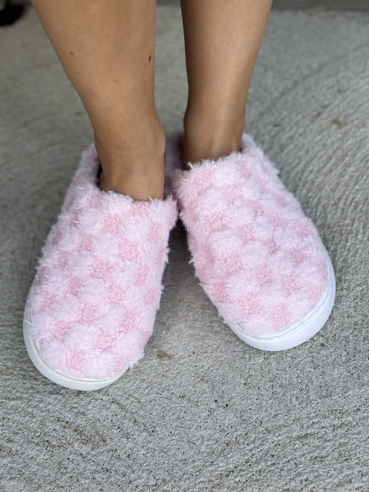 All the Warm Fuzzies Slippers - PINK